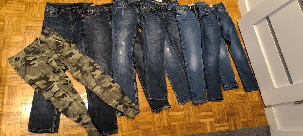 Zestaw jeansów dla chłopca 140