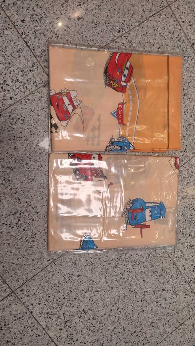 Jogo de Lençóis Solteiro Cars, 100% algodão