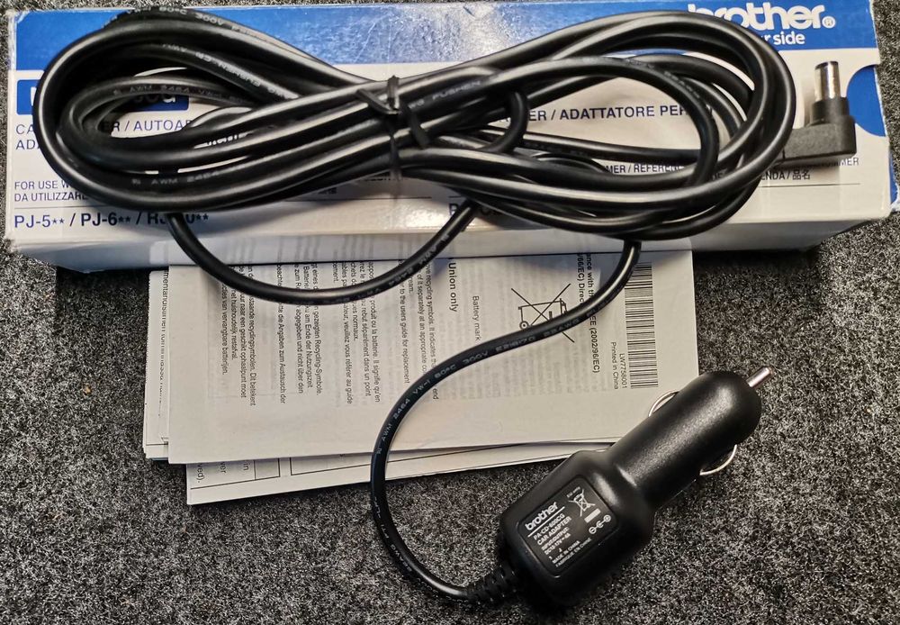 Adaptador de isqueiro 12V Impressora Brother