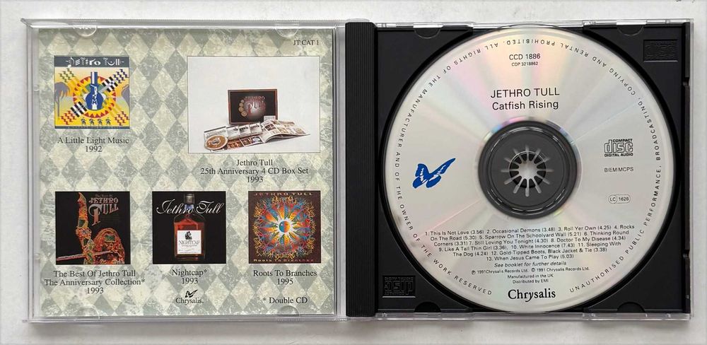 CD_Jethro Tull. Catfish Rising. Muito estimado, como novo.