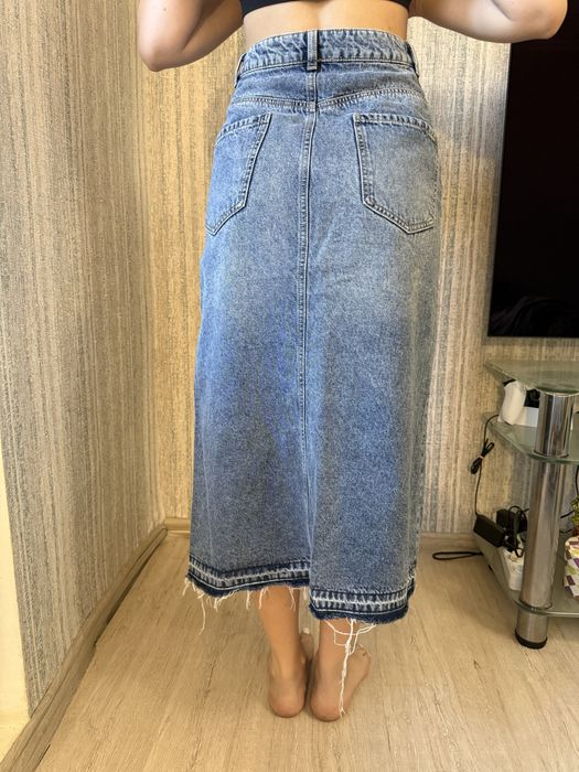 Спідниця джинсова довга