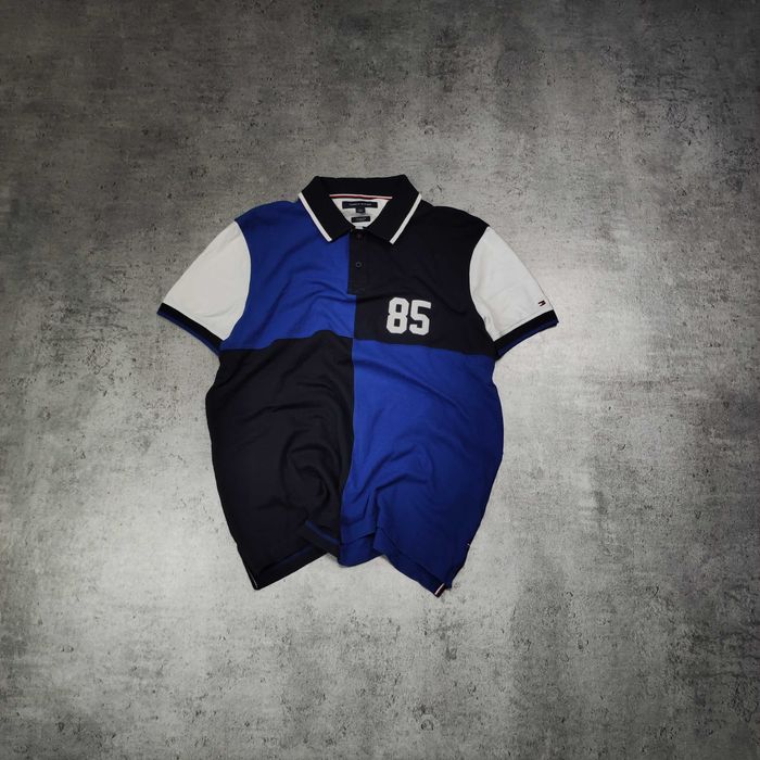 MĘSKA Koszulka Polo Elegancka Bawełna PREMIUM Tommy Hilfiger 85 Haft