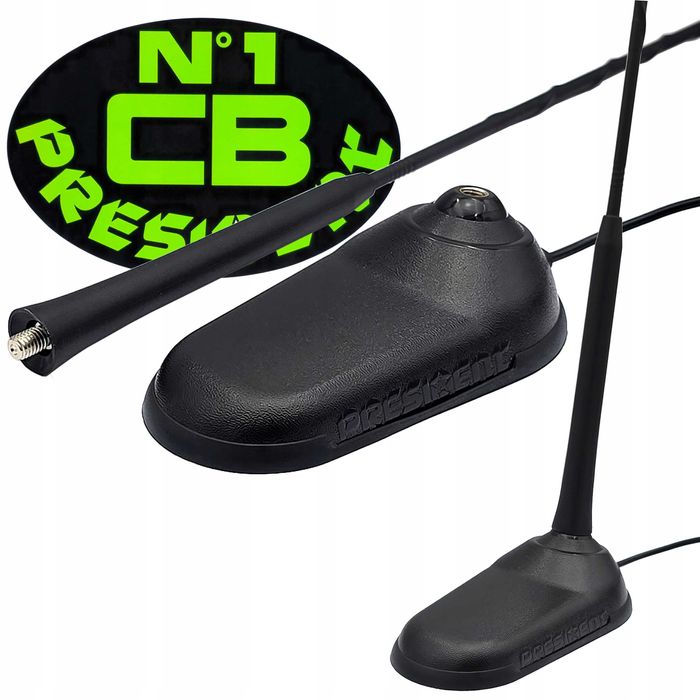Antena CB President Virginia F helikalna magnesowa bez strojenia Monta