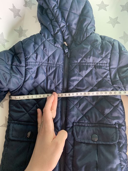 Kurtka jesienna wiosenna pikowana roz. 86 92 granatowa