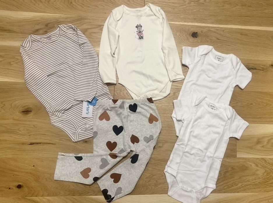 Набір carters 24 м комплект картерс боді на довгий рукав