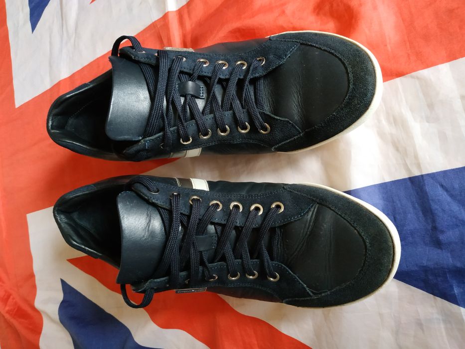 Zegna кроссовки кожаные