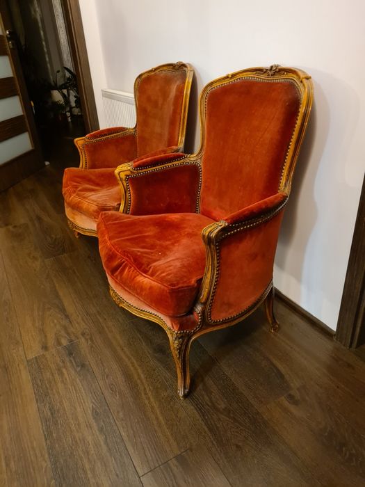 Stylowe antyczne fotele komplet stan bardzo dobry