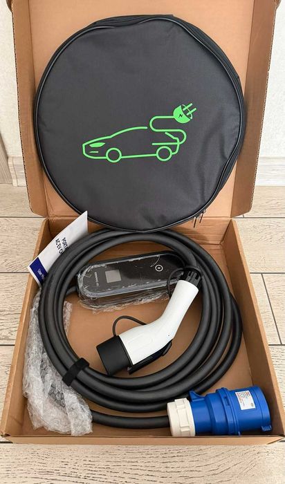 Зарядний пристрій EV CHARGER - GBT - 32а - 7,2 KW - 5.0 м кабель -