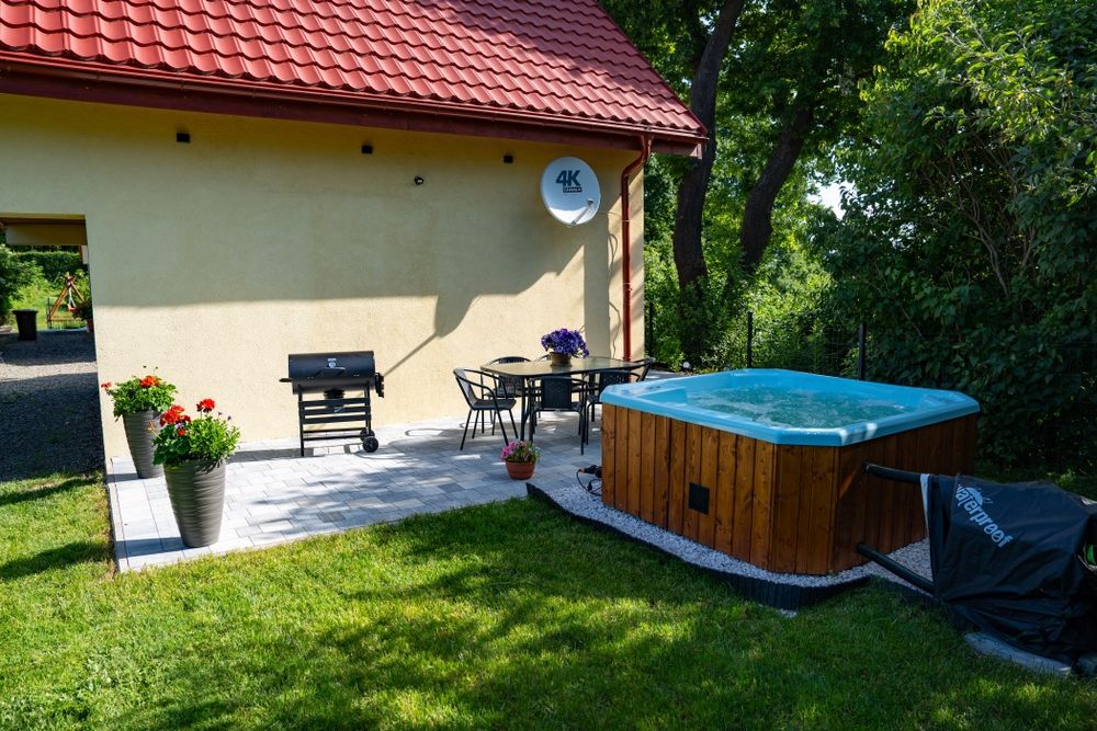 Dom z jacuzzi, sauną, ogrodem  2-8 osób  Karkonosze Zima Święta Góry N