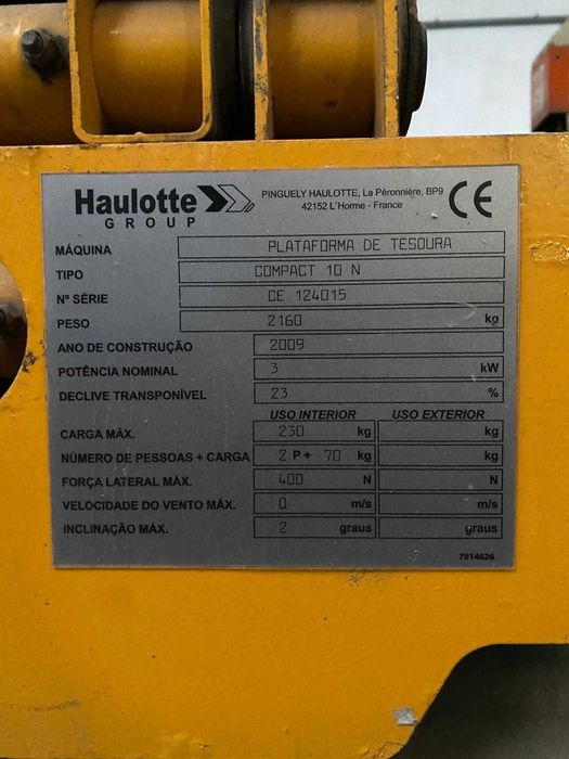 Elevatória tesoura Haulote