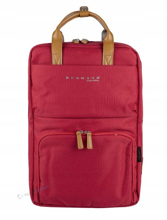 Plecak Miejski Bergson Citypulse 14l | Z Miejscem Na Laptopa | Czerwony