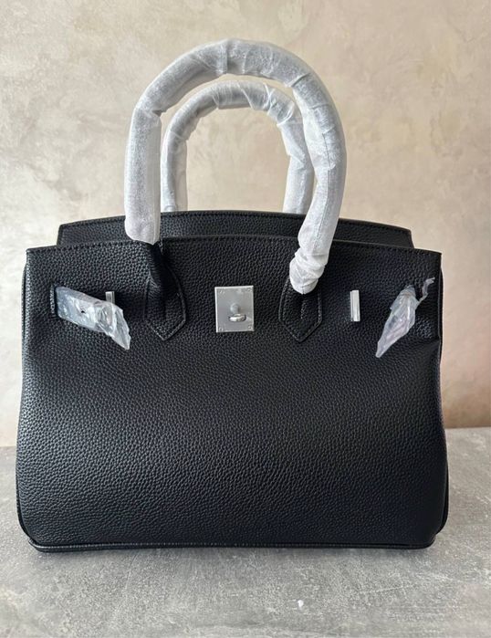 Жіноча Шкіряна  в стиле hermes birkin 30см.Epme