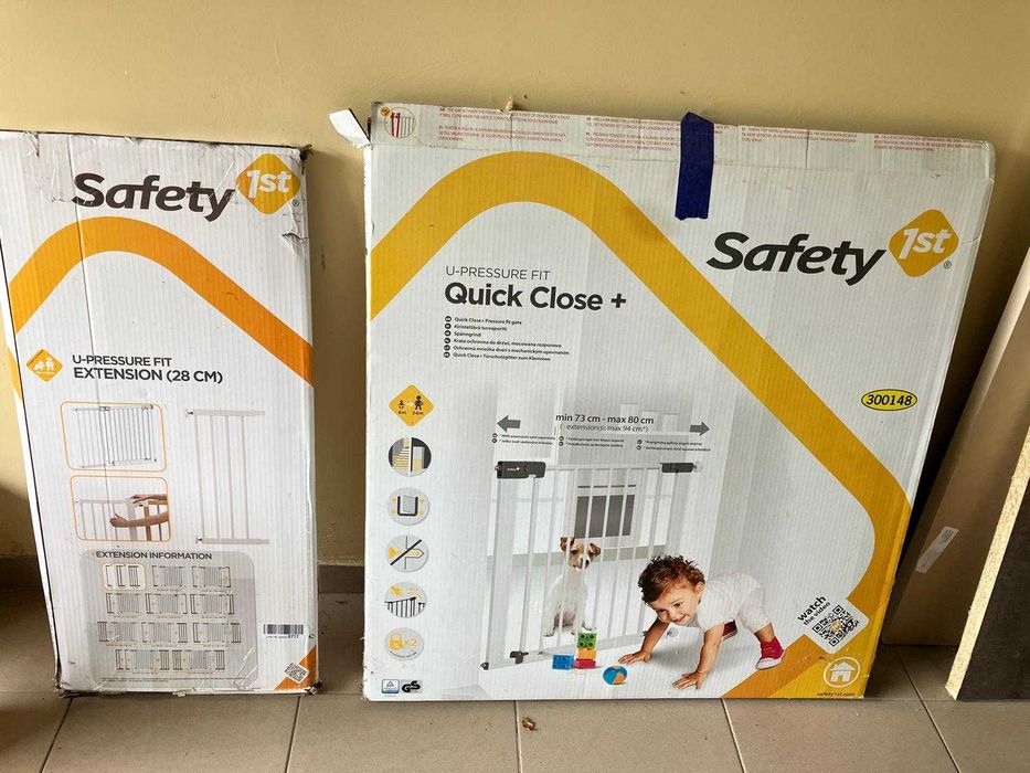 Barierka rozporowa safety 1st komplet 73-80cm+28cm