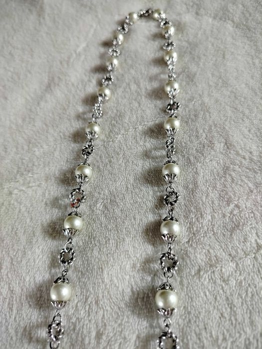 Korale z perłami hodowlanymi  dł47 cm