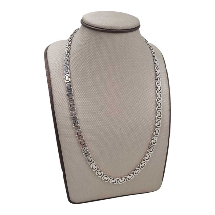 Stylowy srebrny łańcuch splot euro – ag925 / 46,34 g / 55 cm