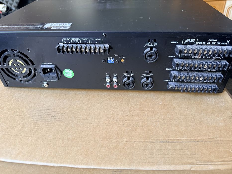 Wzmacniacz Monacor PA-4040 - 4-strefowy