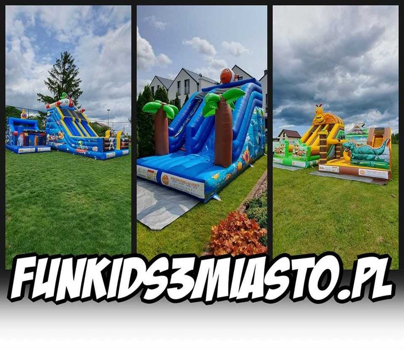 Dmuchańce, dmuchane zjeżdżalnie, dmuchane place zabaw