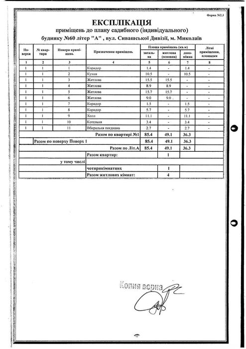 Продам будинок з ділянкою 3-я Воєнна (Сивашської Дивізії) 60