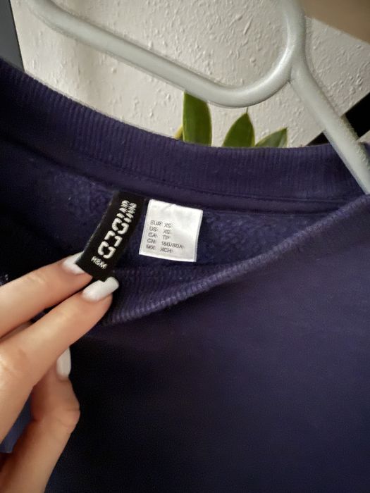 Granatowa krótka bluza 34 XS
