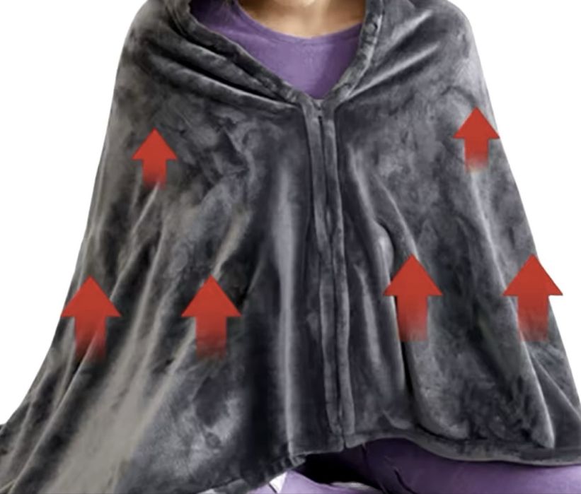 Плед с подогревом Usb электро одеяло покрывало з підігрівом,шаль