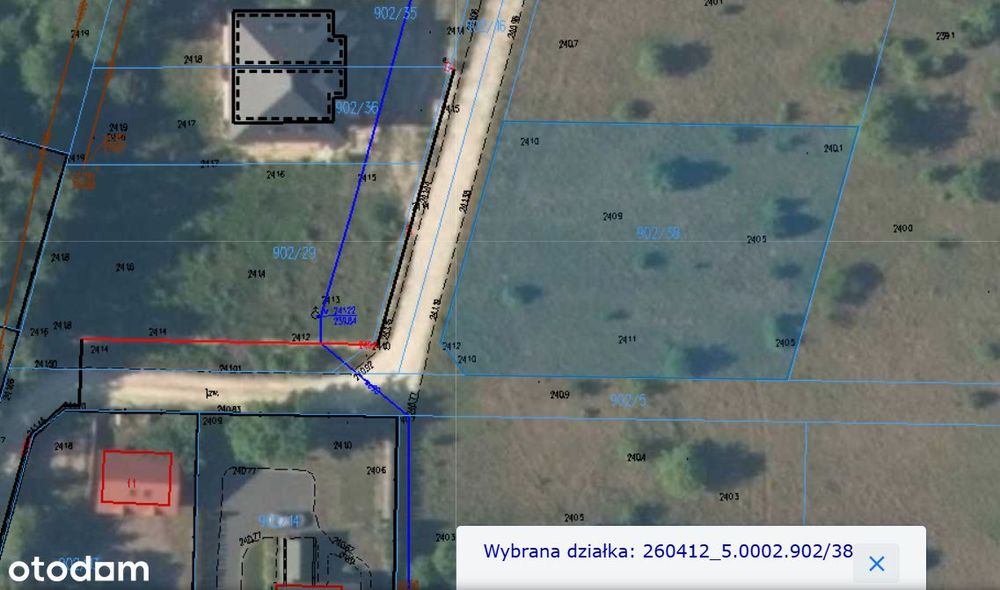 Działka Bilcza - Piaseczna Górka 1300M2 - Widok 4