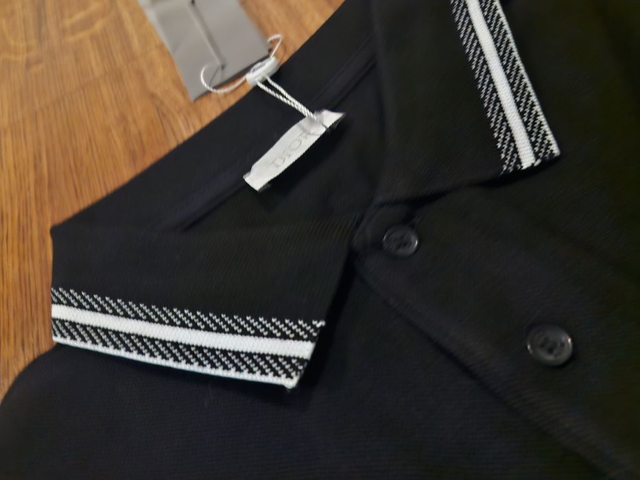 Nowa polówka męska  kołnierzyk guziki czarna dio L xl bawełna jakość