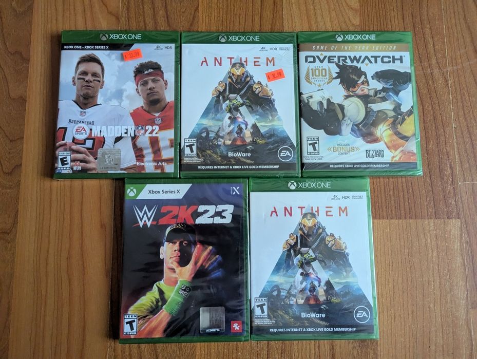 Ігри игры диски на Xbox Series One X S WWE 2K23 Overwatch Anthem
