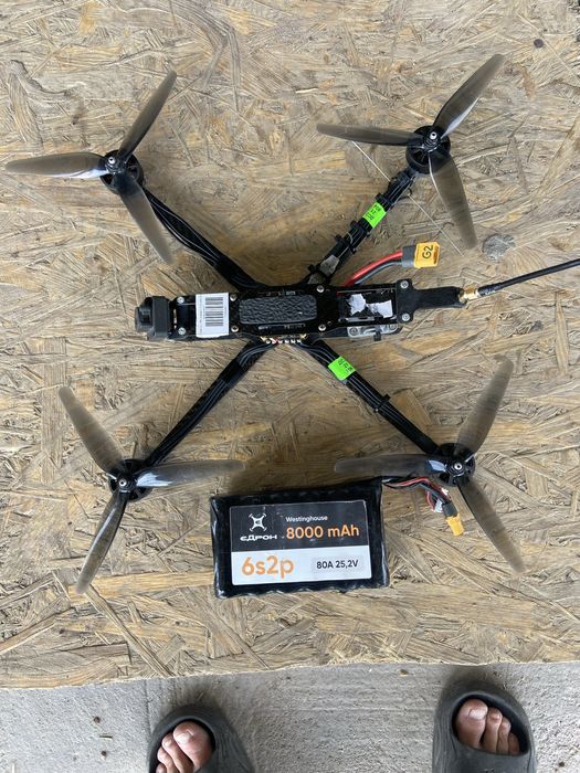 FPV дрон 8 дюймів RTF (Vyriy Thermal v1.3 / ExpressLRS 750MHz) + АКБ 6S2P