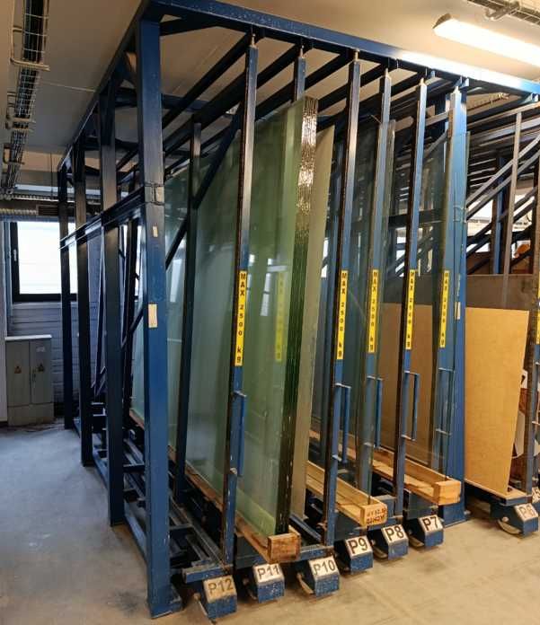 Szafa magazynowa do szkła (6 szuflad)