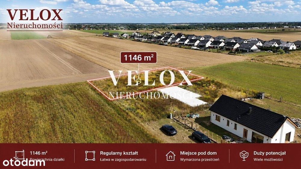Działka Budowlana Grzędzice 1146m2
