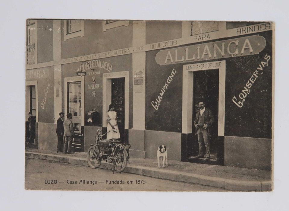 Postal LUZO - Casa Alliança - Fundada em 1875 (muito raro)