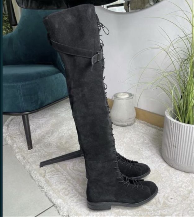 Ботфорти nushina натуральна замша