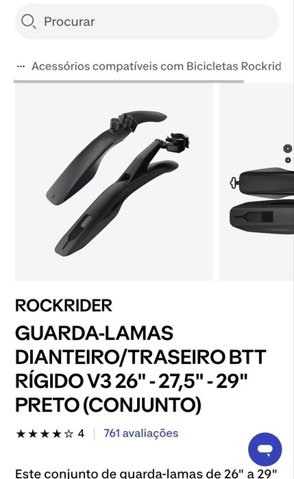 Conjunto de 3 Guarda- Lamas para Bicicletas