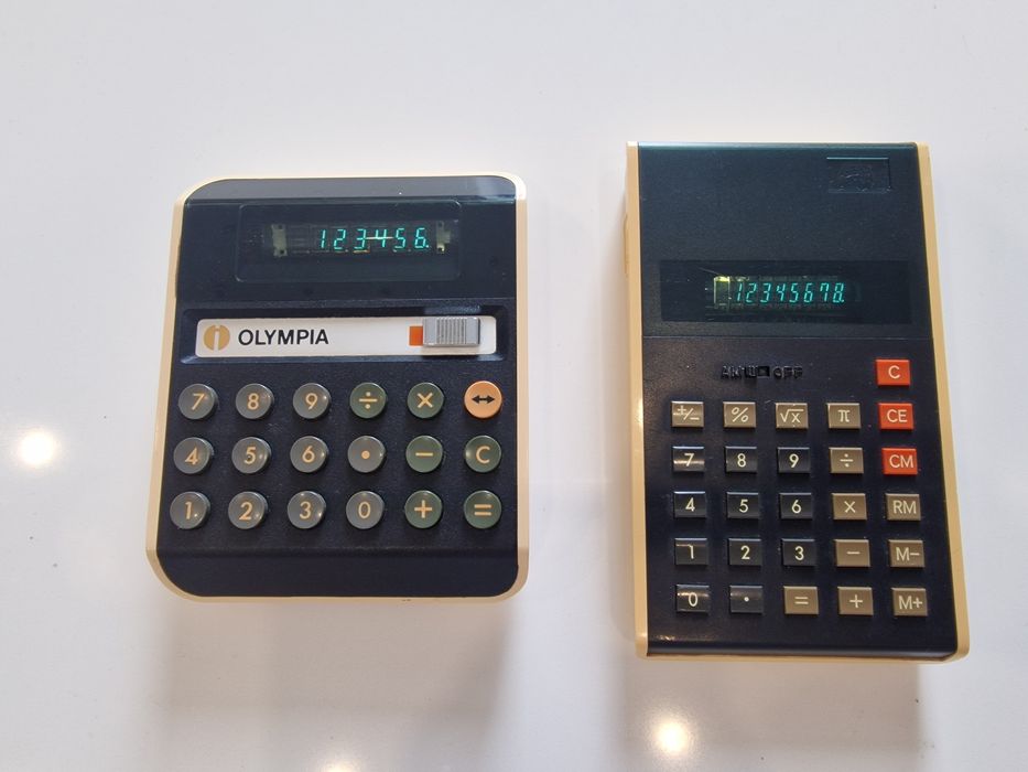 Calculadoras electrónicas antigas+acessórios