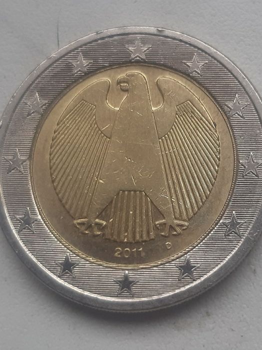 Monety  2 Euro. Destrukt.