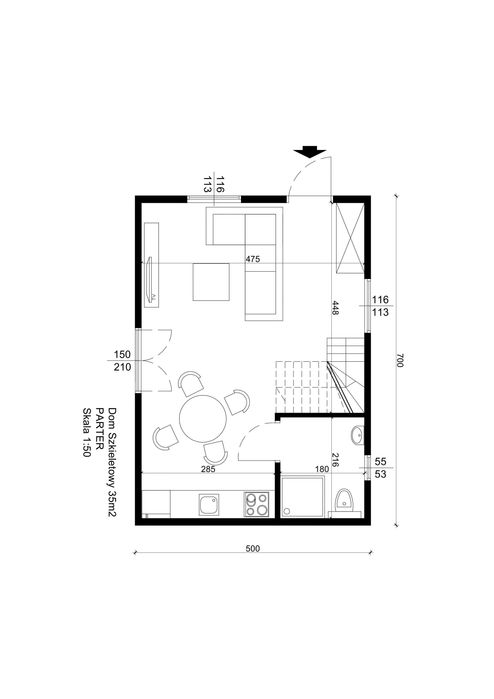 Dom szkieletowy całoroczny 70 m² - View 6