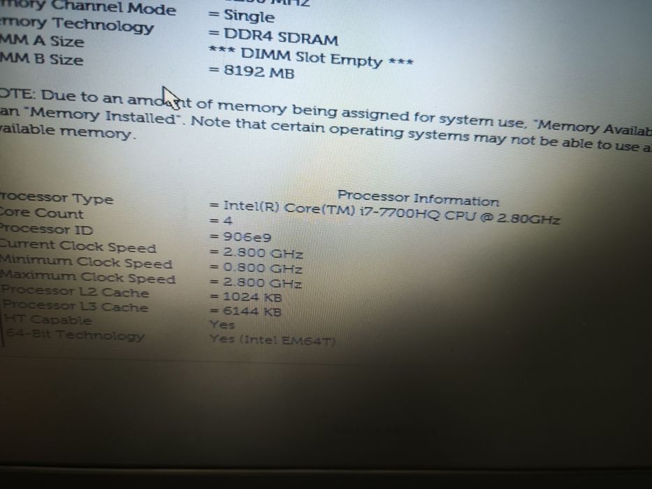 Dell gaming 7576 i7 GTX 1050ti