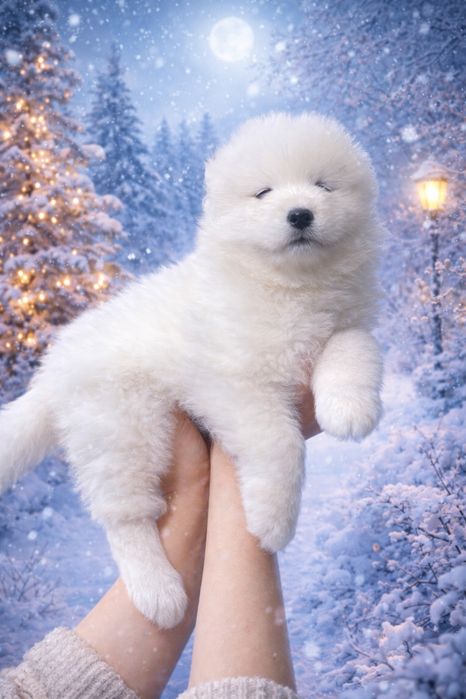 Щенки самоедской собаки