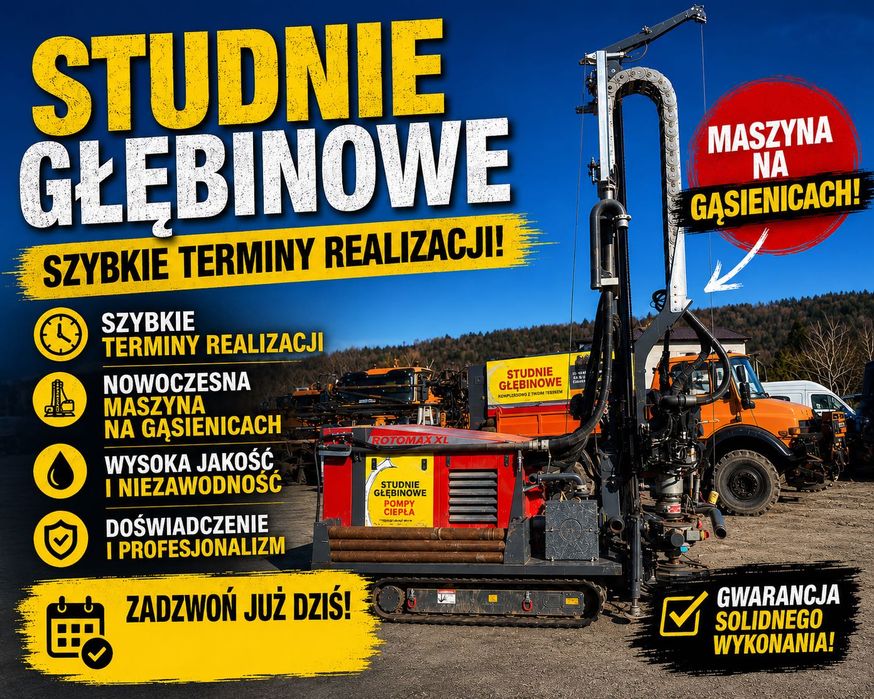 Studnie Głębinowe Tomice Radocza Roków Przybradz Brzosy Nidek Kanada