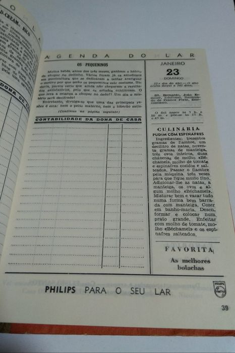 Agenda do Lar Para 1966