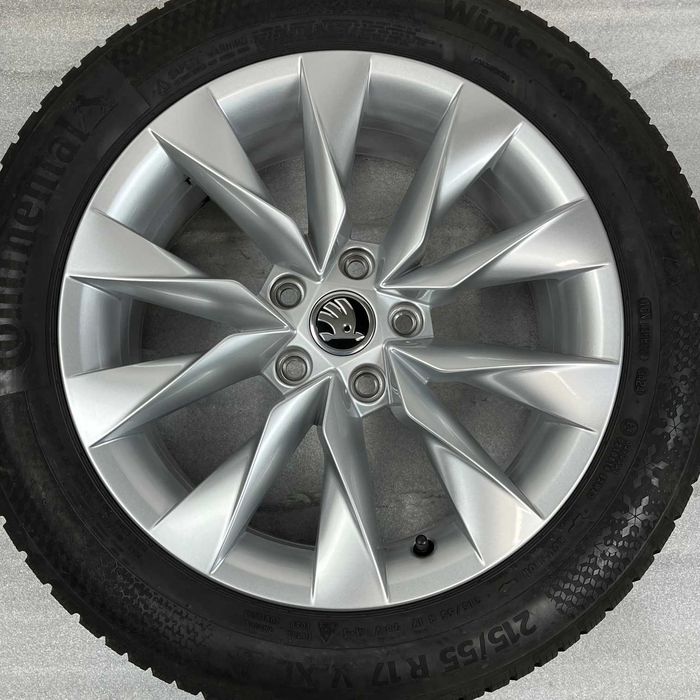 KOŁA FELGI 17 SKODA Superb 5x112 ZIMOWE Continental 215/55/17 2024r