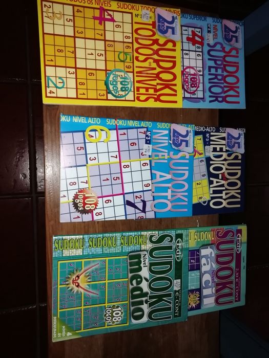 Revistas Sudokus - vários níveis