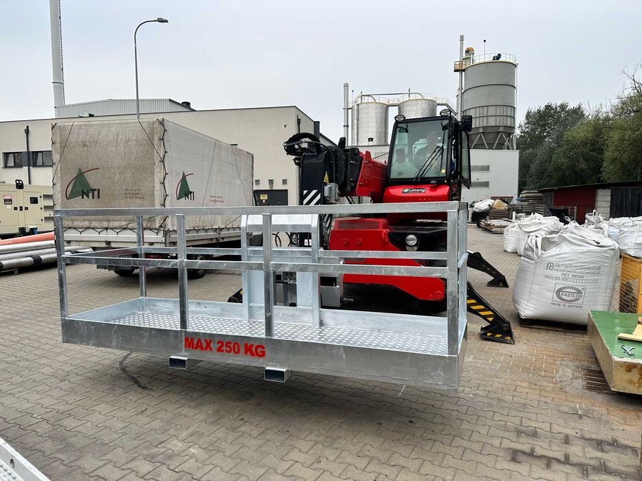 Manitou jcb merlo bobcat platforma robocza kosz do ładowarki obrotnica