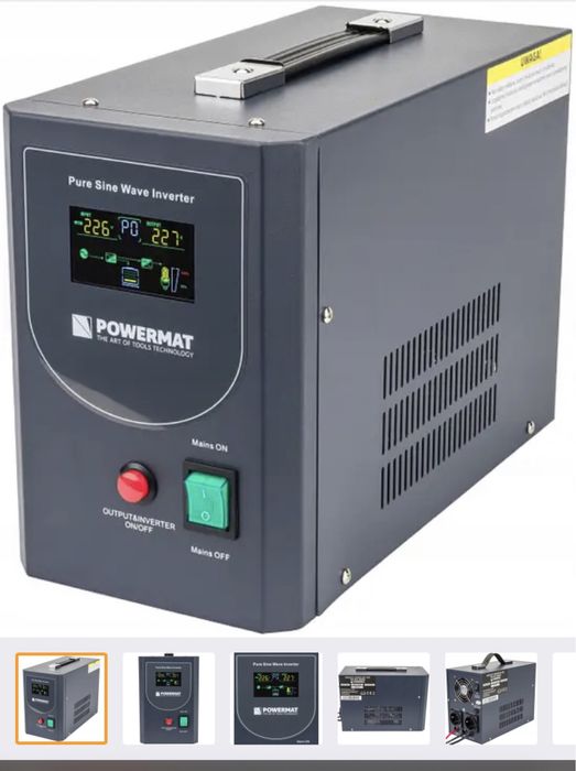 Інвектор   ДБЖ Powermat 500ВА 400Вт чиста синусоїда (Польща)