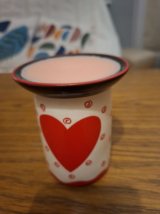 Kominek ceramiczny serce