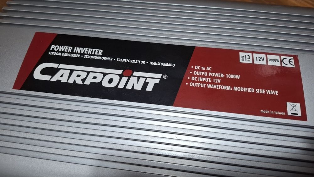 Inversor 12V para 220V – 1000W | 2 Saídas 220V