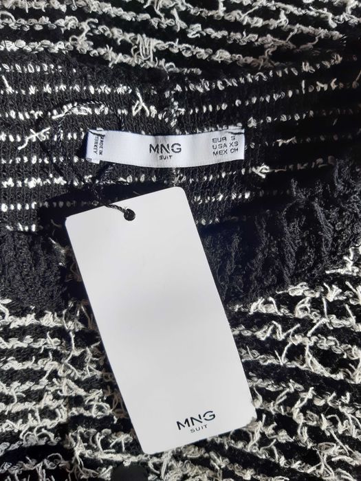 Платье травка, твид со смесевой шерстью mango