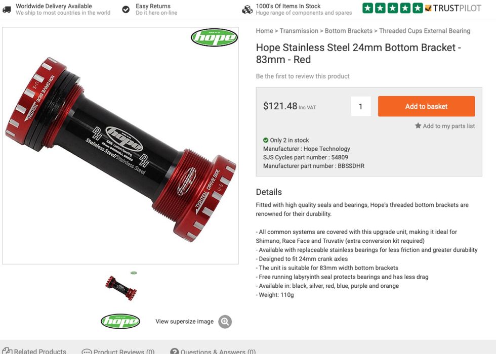 Велокомпоненти запчастини тощо hope tld fox