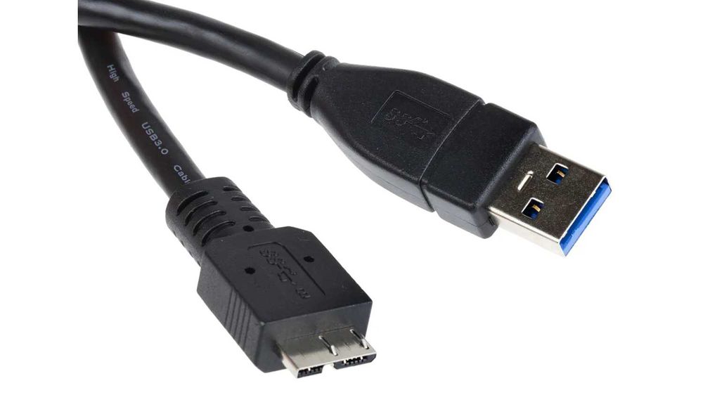 Шнур штекер USB(A) - штекер micro USB(B) 5 pin, version 3.0, 05 метра.