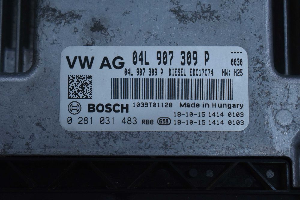 Komputer sterownik silnika 2.0 Tdi Golf VII octavia 18r.04L.907309P